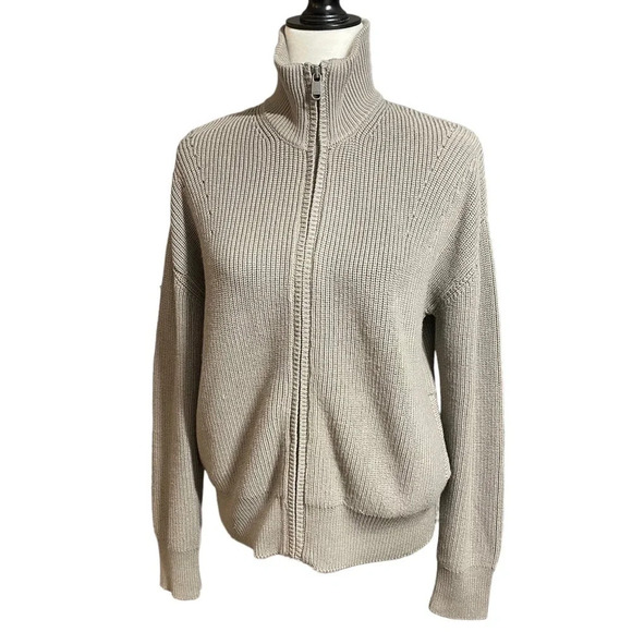 Athleta (Fall 2021) Escapade Mock Neck Bomber Sweater Jacket Medium - Picture 5 of 11